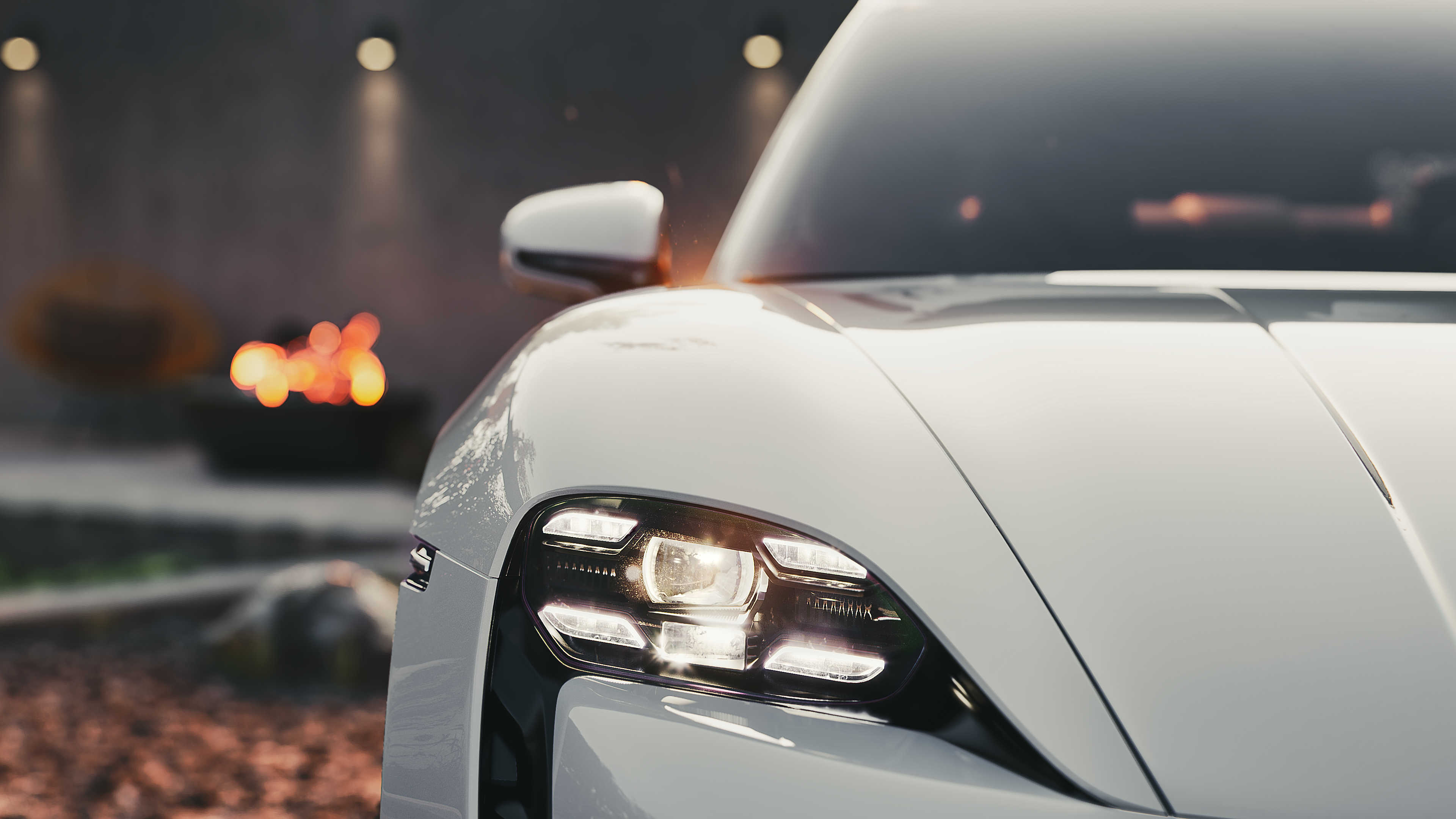 保时捷Taycan全电脑图形图像（注：CGI一般指Computer-generated imagery，即电脑生成图像或电脑图形图像 ） 丨Kim Hyung Sook-11