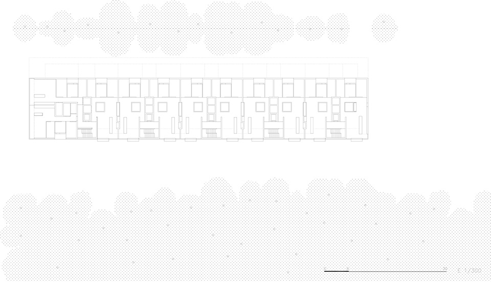 巴塞罗那社会住房设计，通透空间与裸露砖墙的完美结合-35