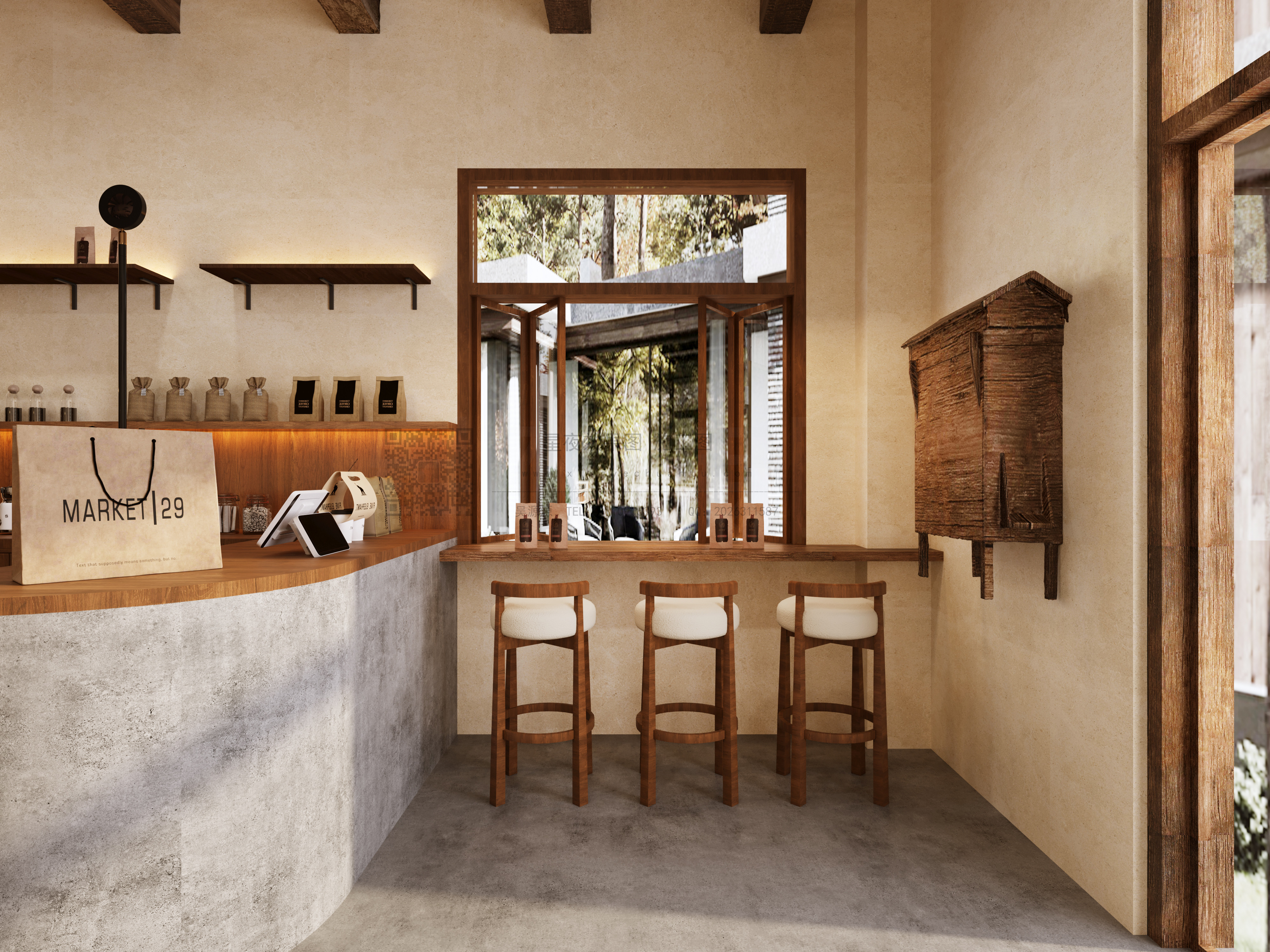 晨光与咖啡香同时抵达——咖啡店-1