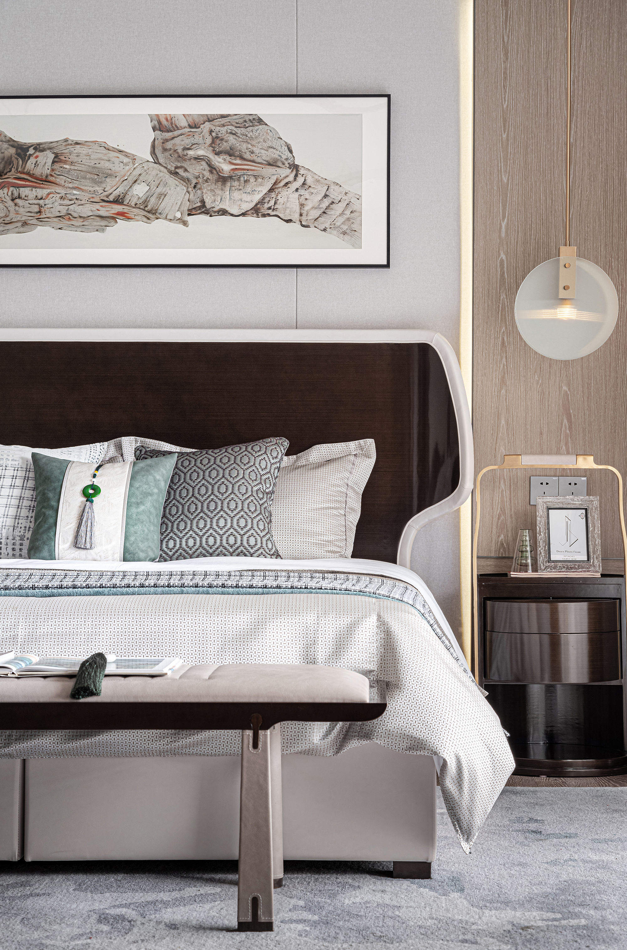 济南雍泉府下叠样板间 | 素雅新中式,融入自然之美-44