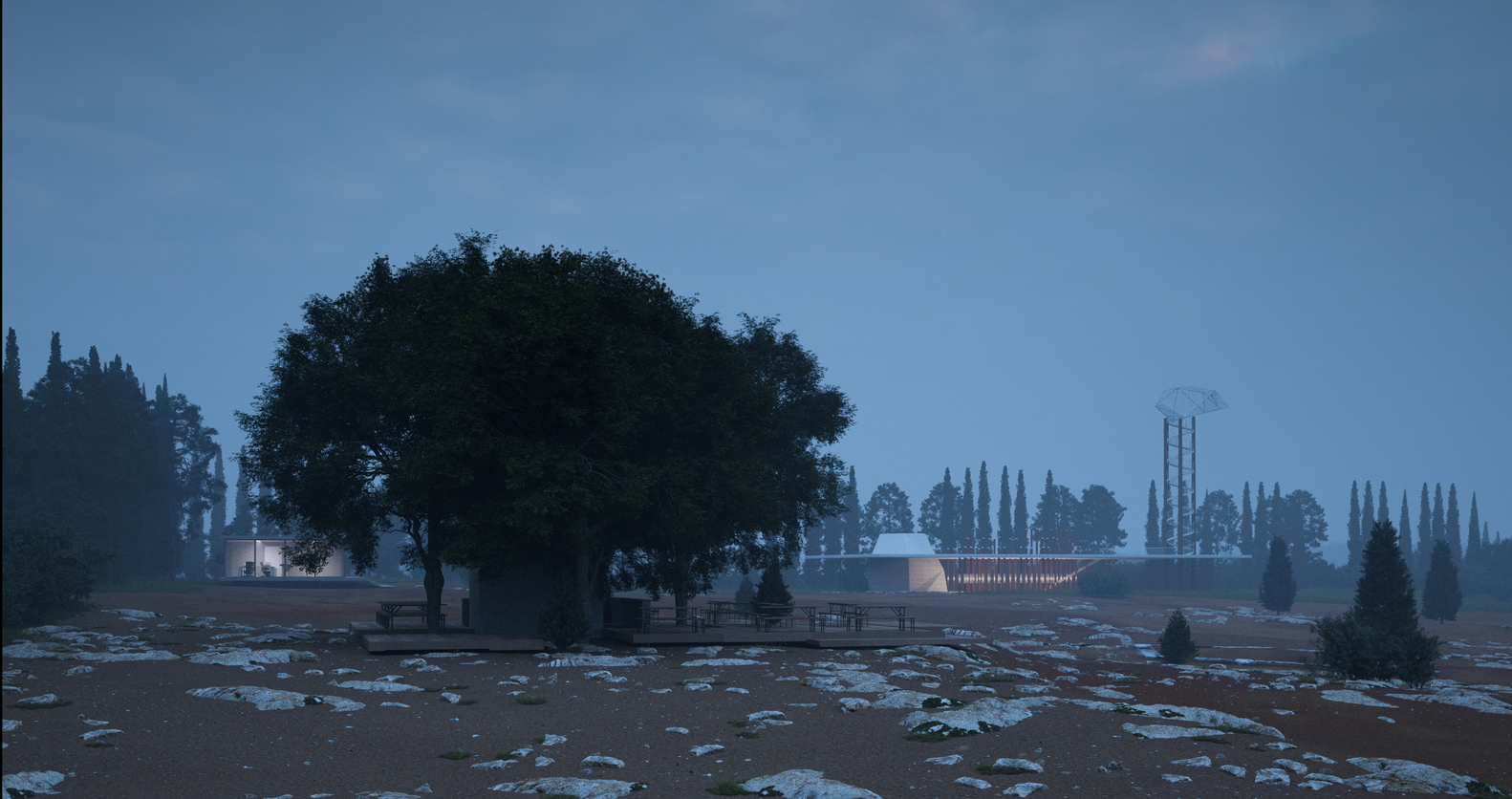 博物馆提案在考顿钢灯柱中展示漂浮的小雕像-55