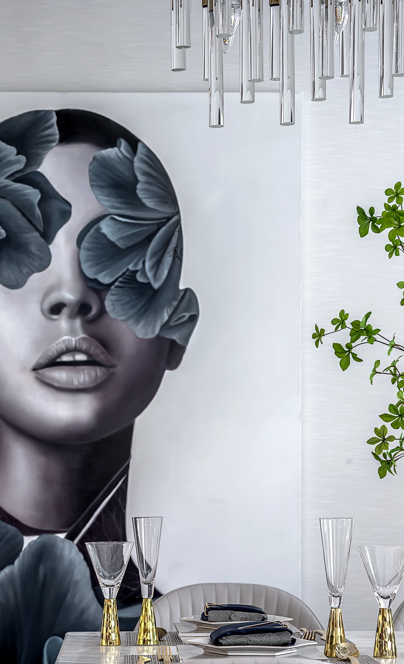 武汉弘阳印月府样板房 | 解读轻奢时尚与灰度艺术-18