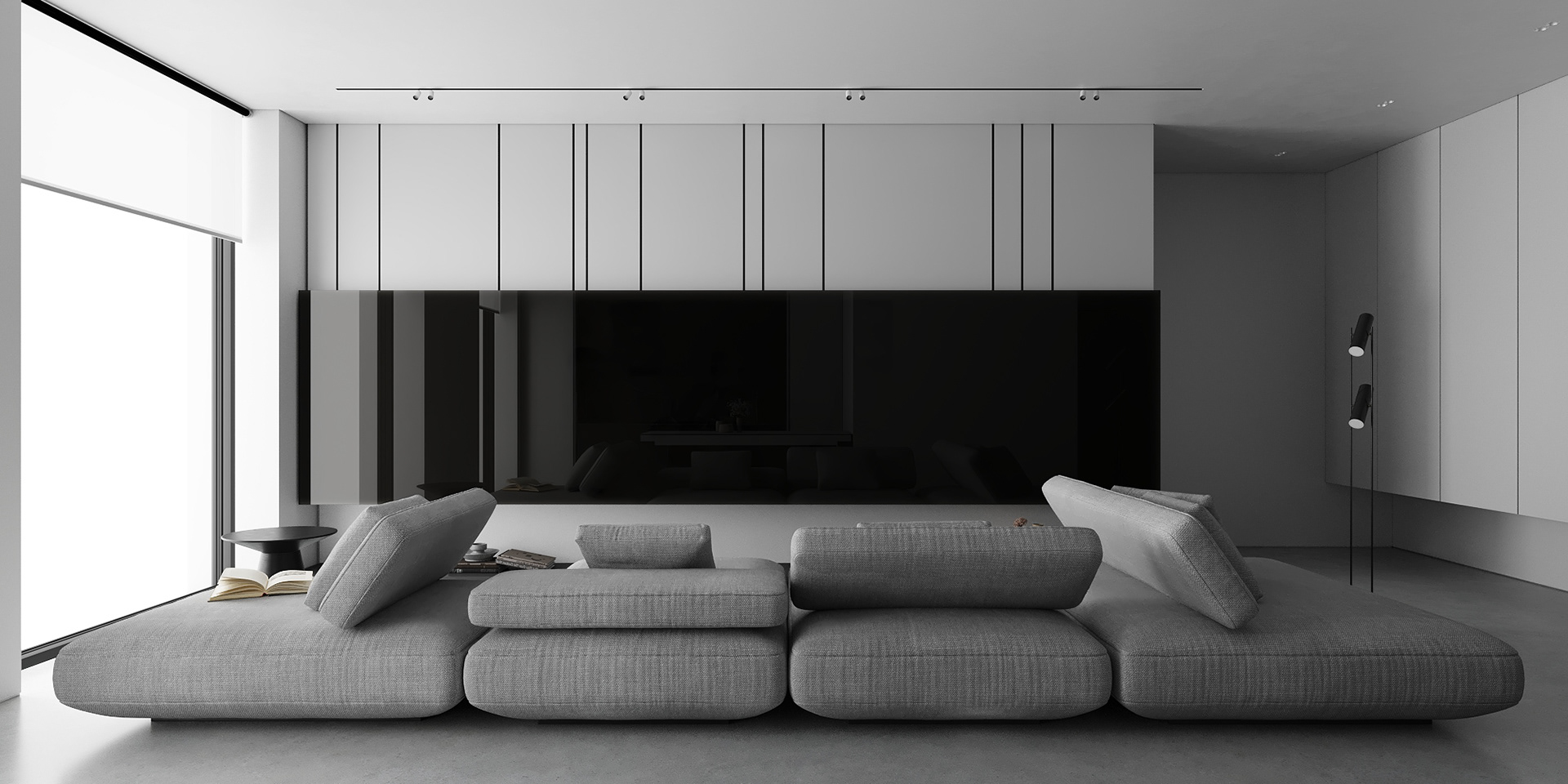 高级灰色系公寓设计-1