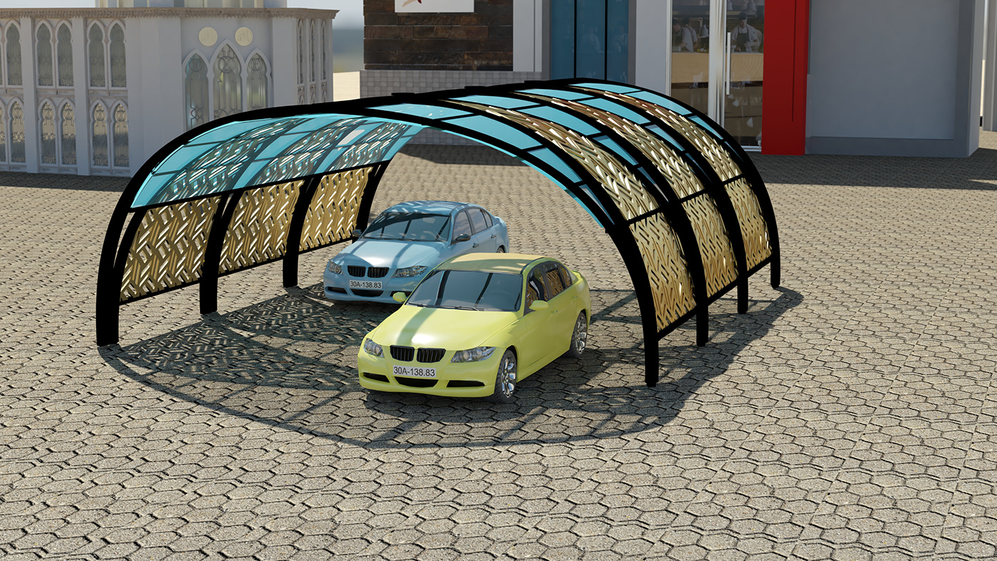 巴士站车篷设计丨Yara Samir-13