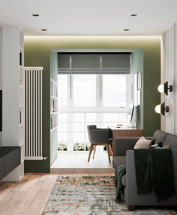 墨绿色+高级灰,诠释简约自然格调 | Alina Ursova-23