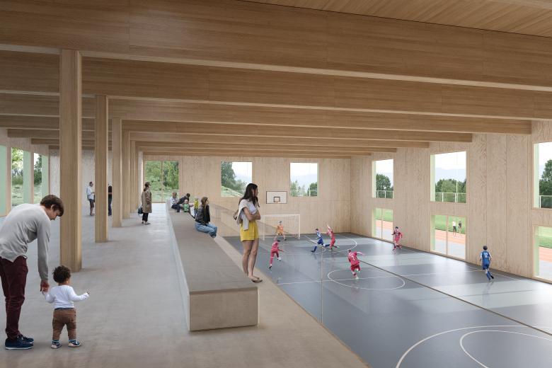 Mehrzweckgebäude Gwatt 多功能建筑丨瑞士丨Sollberger Bögli Architekten AG-6