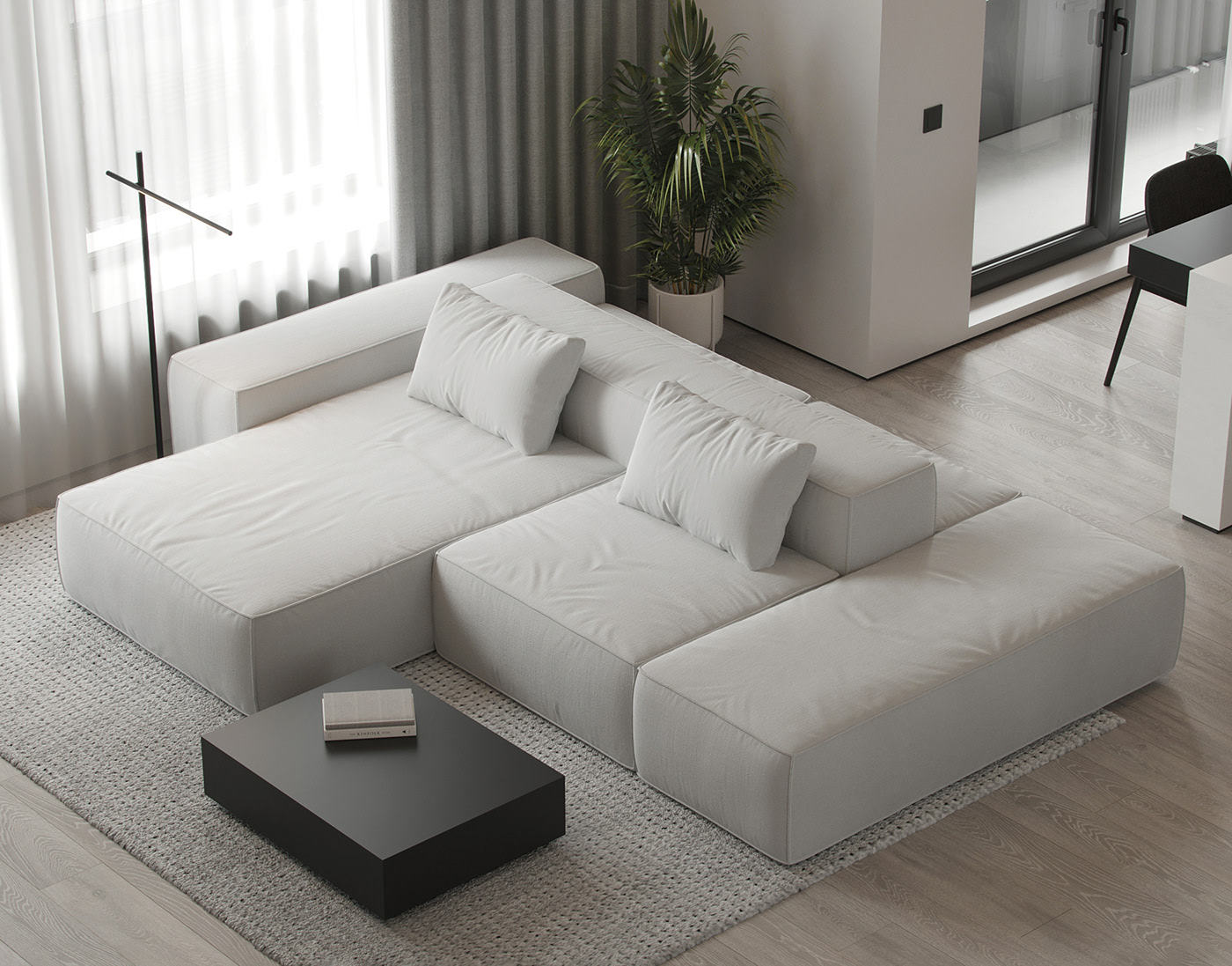 81平 现代简约小空间设计-6