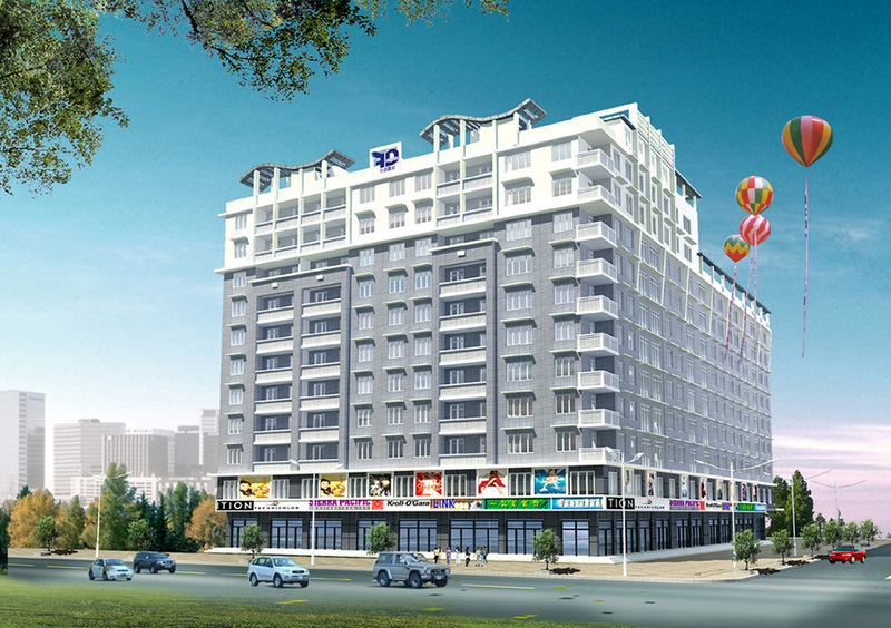 繁华都市中的宜居绿洲·商住楼建筑外观设计案例-12