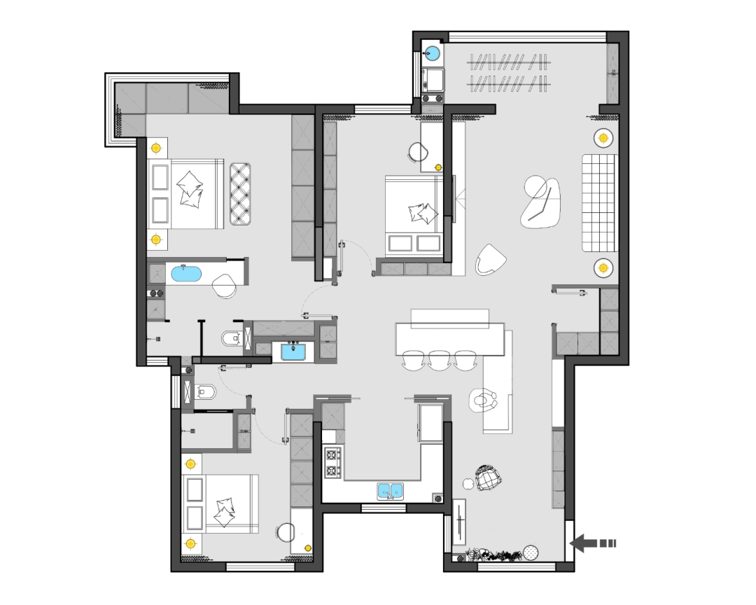 木韵 · 西安 160㎡现代简约原木空间设计丨中国西安丨泽一软装,泽木制造-24