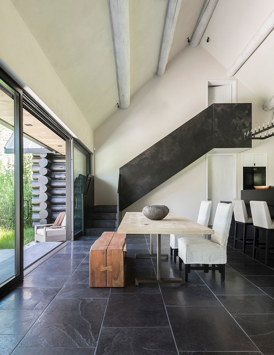 美国：溪水上的林间住宅-5