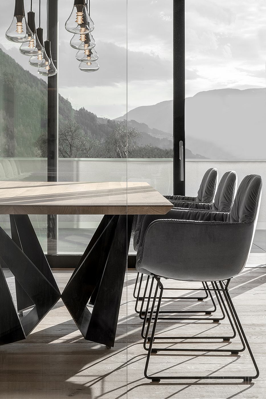 意大利 Bri·en 山谷中的现代三层住宅设计丨Raum3 Architekten-5