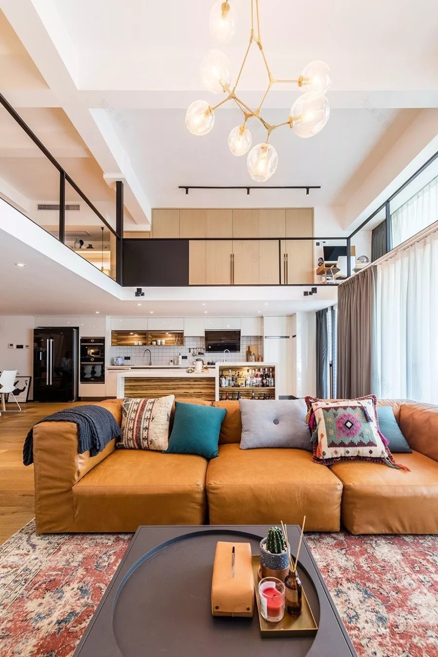 杭州复式大挑空的住宅-12