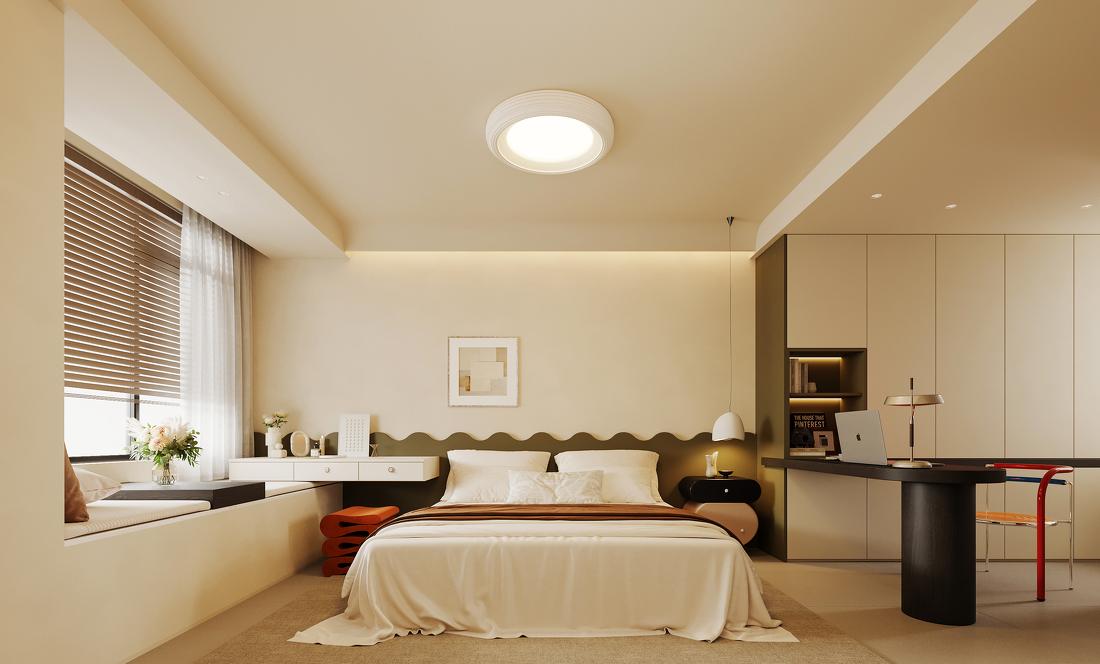 奶油风小屋室内设计-13