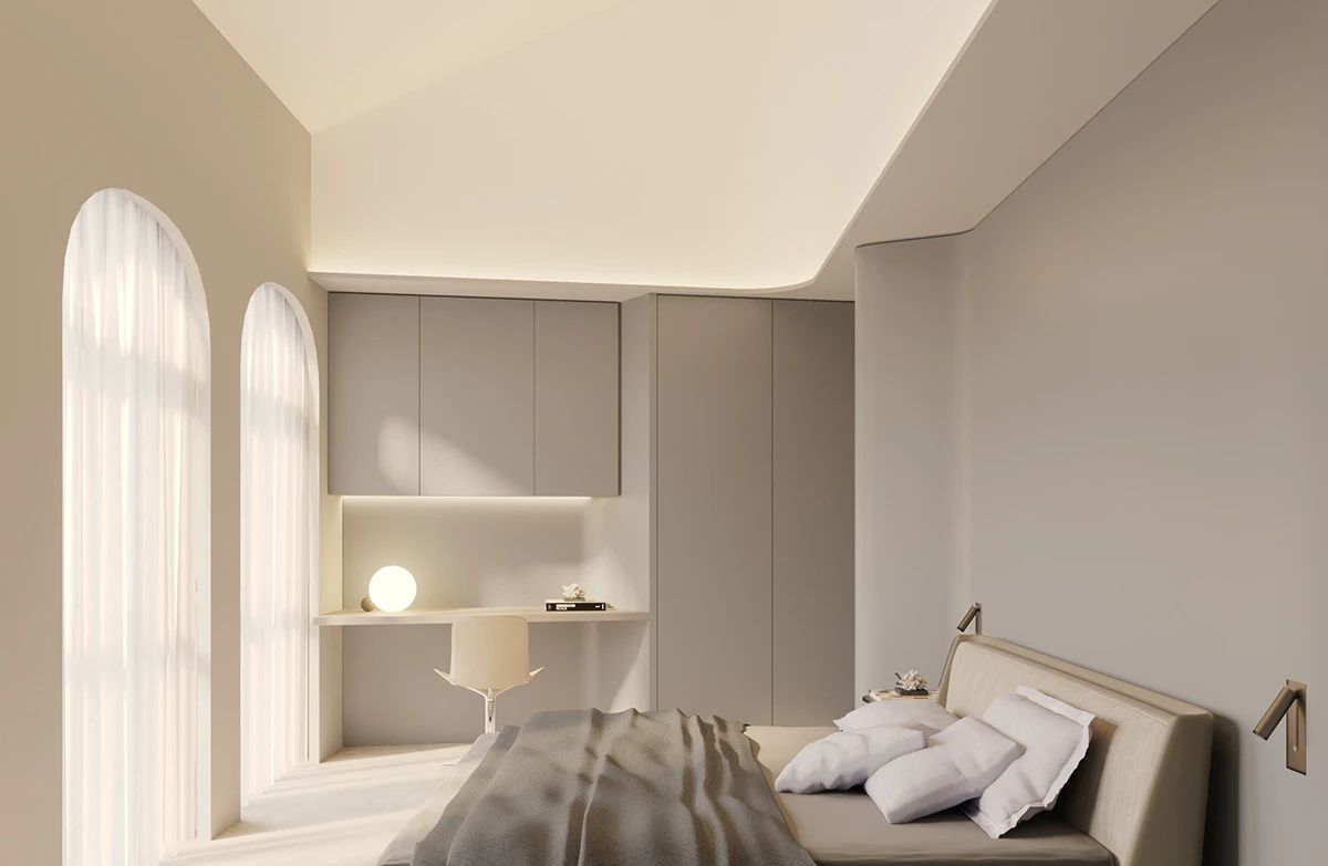 932 Design 打造极致简约住宅,圆形曲线诠释舒适生活-26