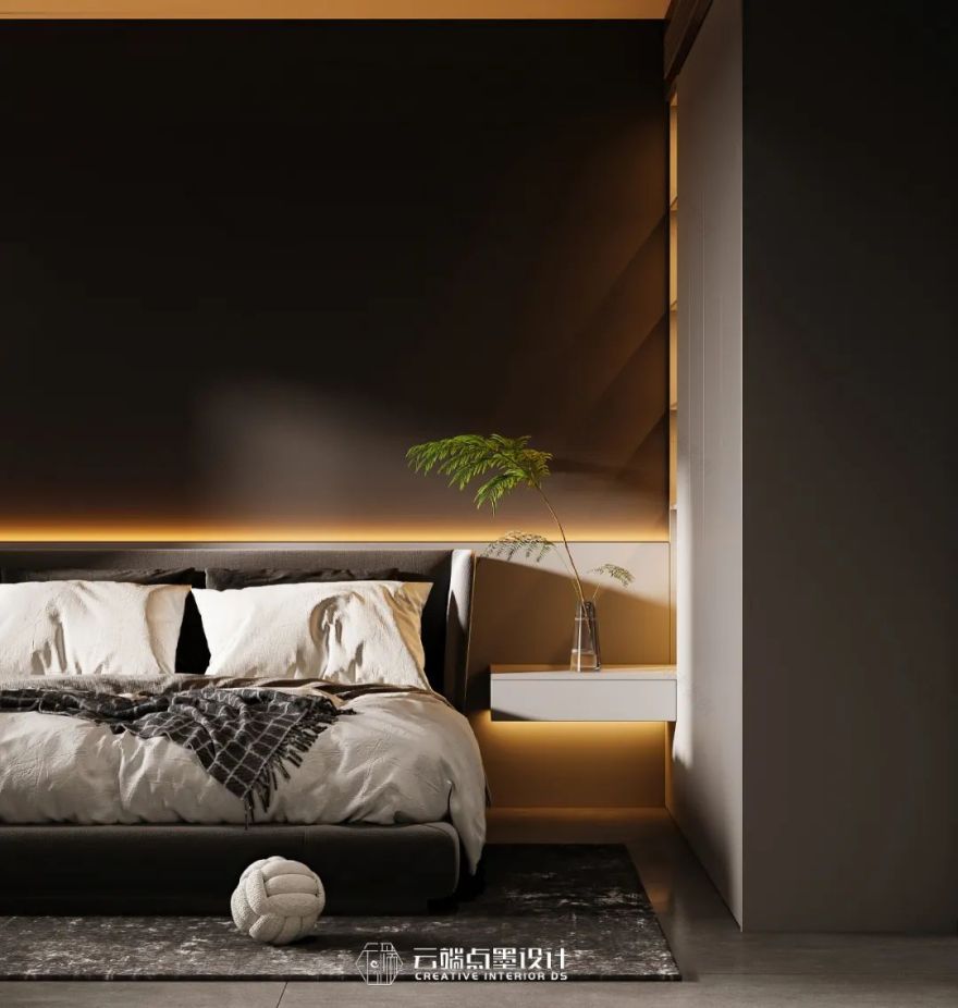 现代风格四居室,沉稳色调与光影艺术的完美融合-60