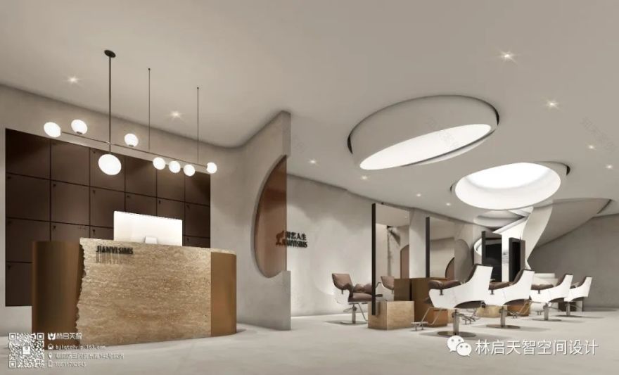 剪艺人生美发沙龙&FEEL 国际高科抗衰设计丨中国北京丨林启天智(北京)建筑工程设计有限责任公司-3