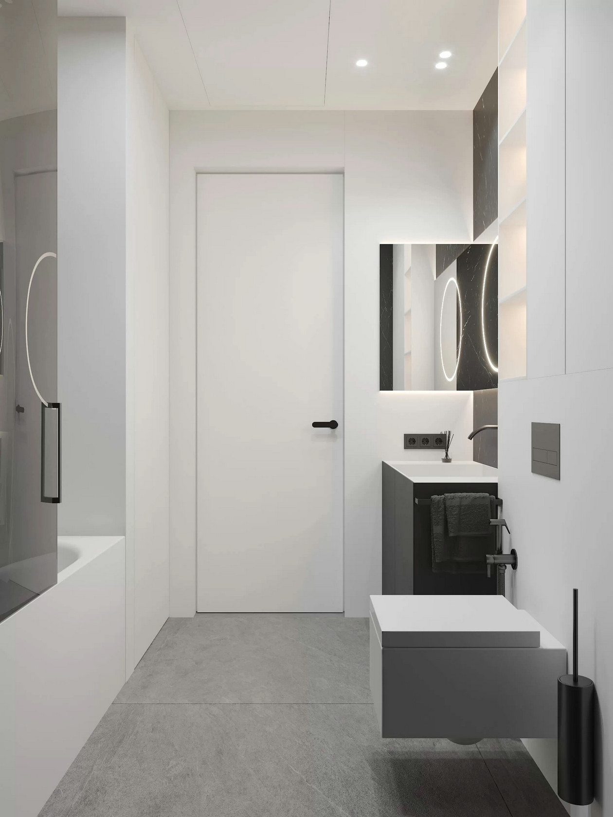 灰色系小空间公寓设计-21