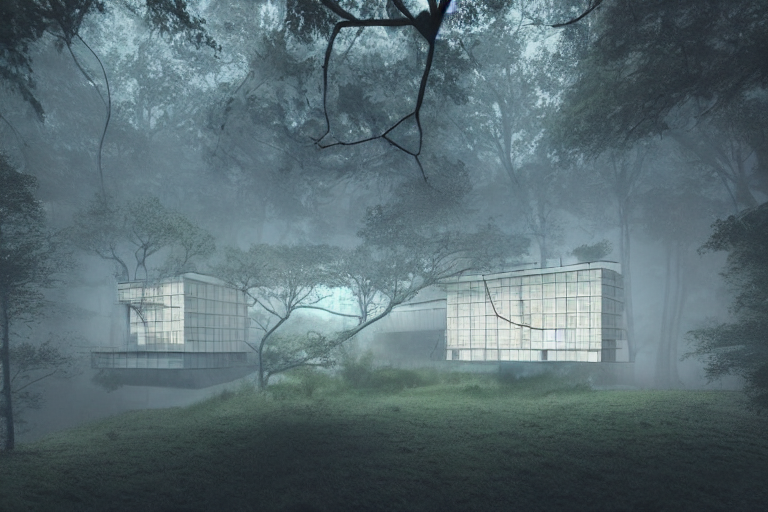 隐林 · 建筑概念丨Stablediffusion-7