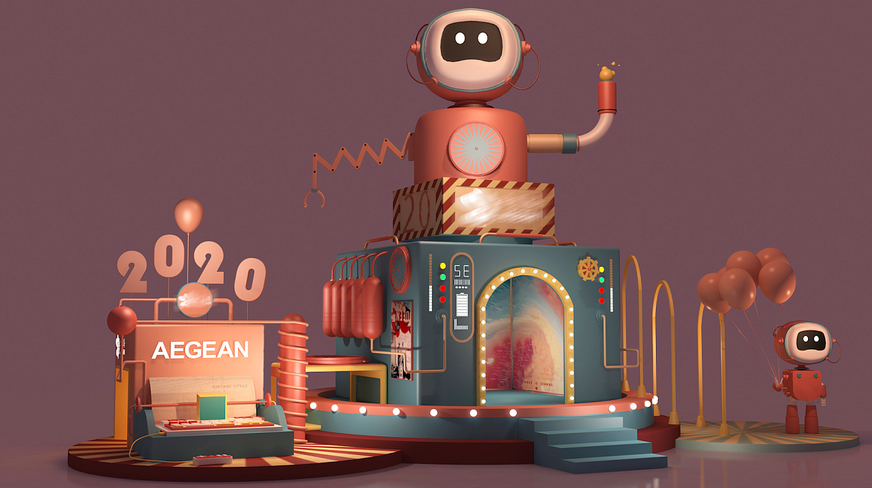 Robot Commercial art display-3