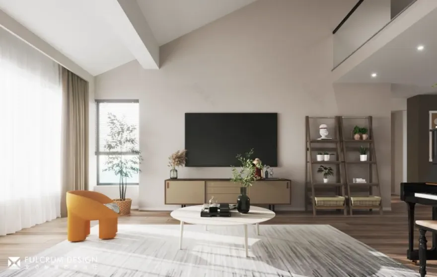 金地太阳城 200㎡现代跃层住宅丨支点环境艺术设计-23