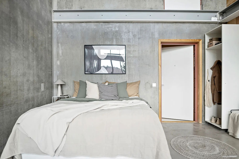 瑞典 43 平米工业风 LOFT，极简设计诠释纯粹空间美学-10
