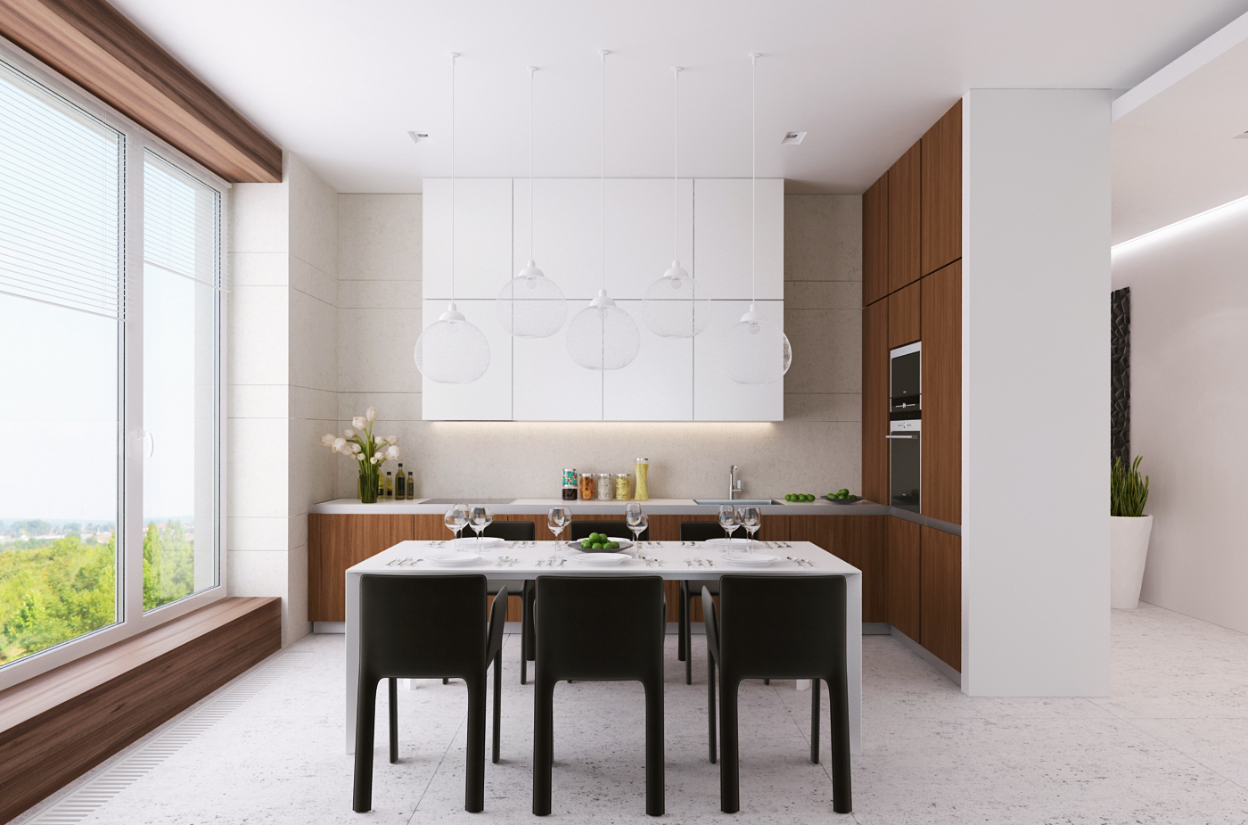 The interiors of the apartment 140 m in the residential complex Mirax park Alexandra Fedorova-17