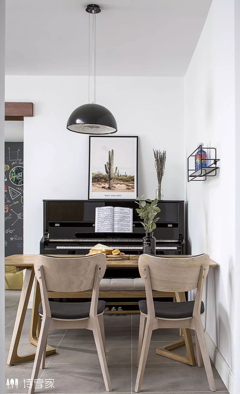 诗享家打造 133㎡北欧风美式线条清新家-33