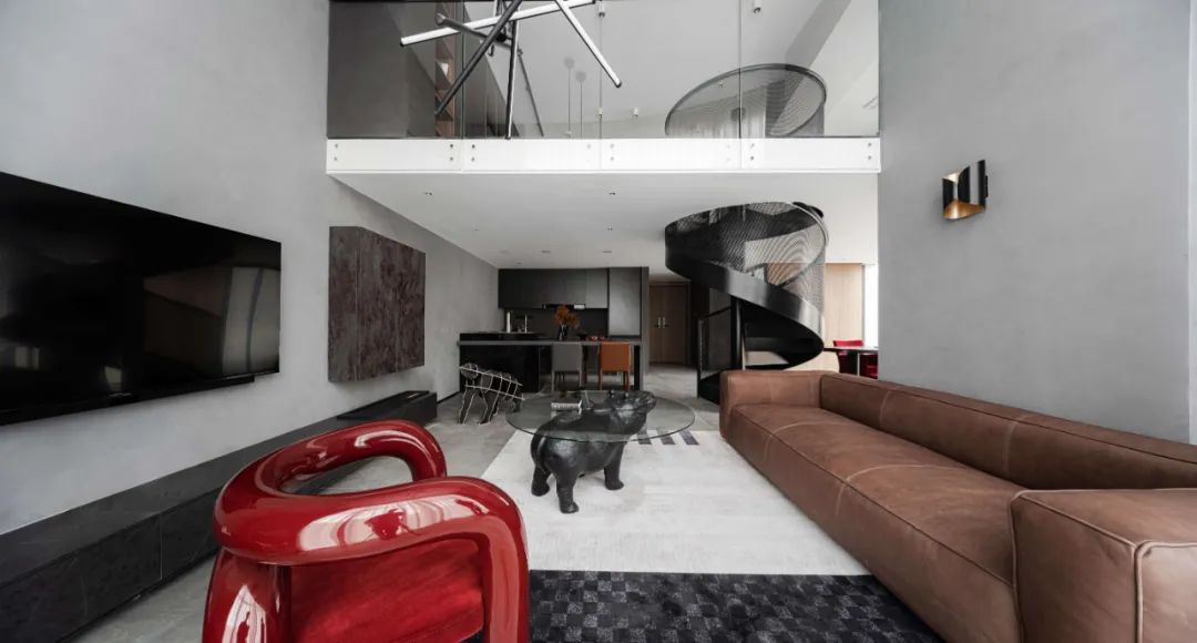 120m²暗黑系公寓，冷硬质感还原深邃本真！-28