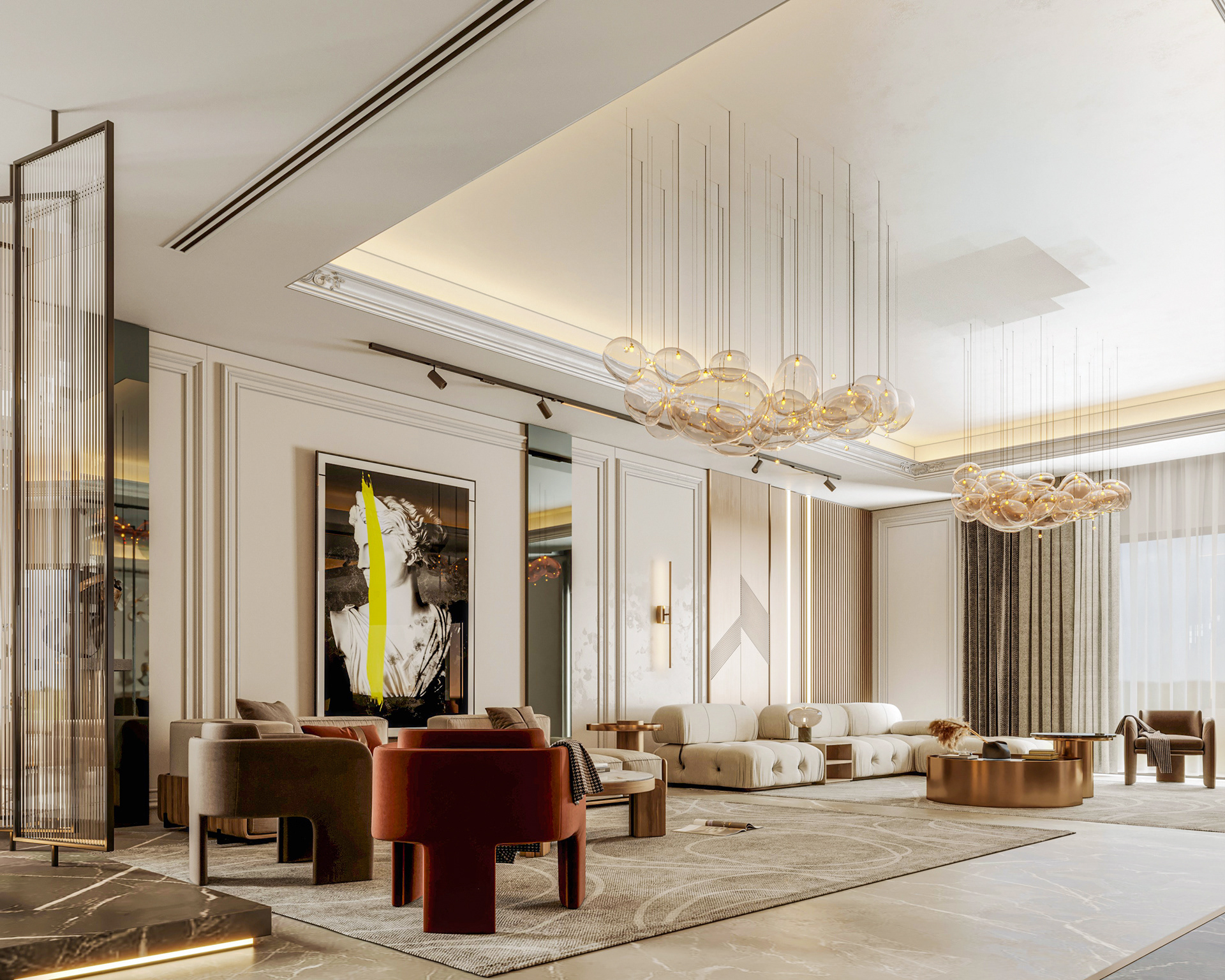 豪华起居与餐饮丨埃及开罗丨Moamen Amin-0