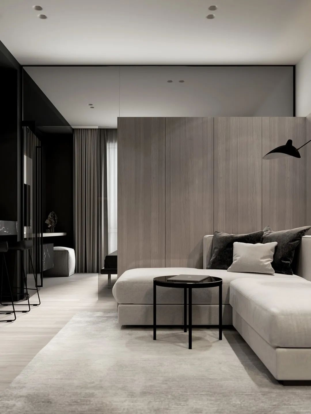 奶油色调黄铜细节,打造 120㎡精致高雅空间丨MARTA SHPACHENKO-62