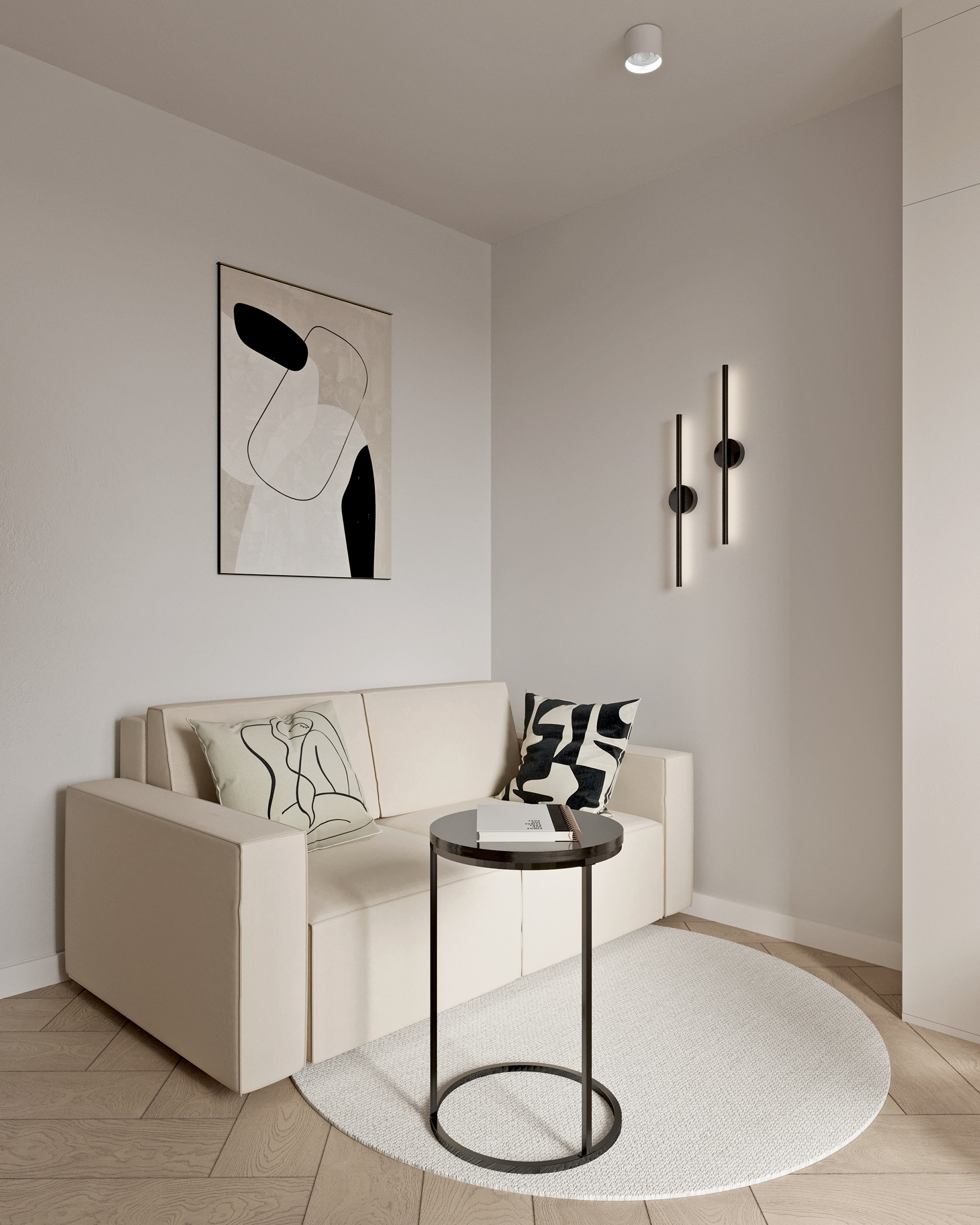 3D Visualization – Private House, 78 m² (Second Floor)-7