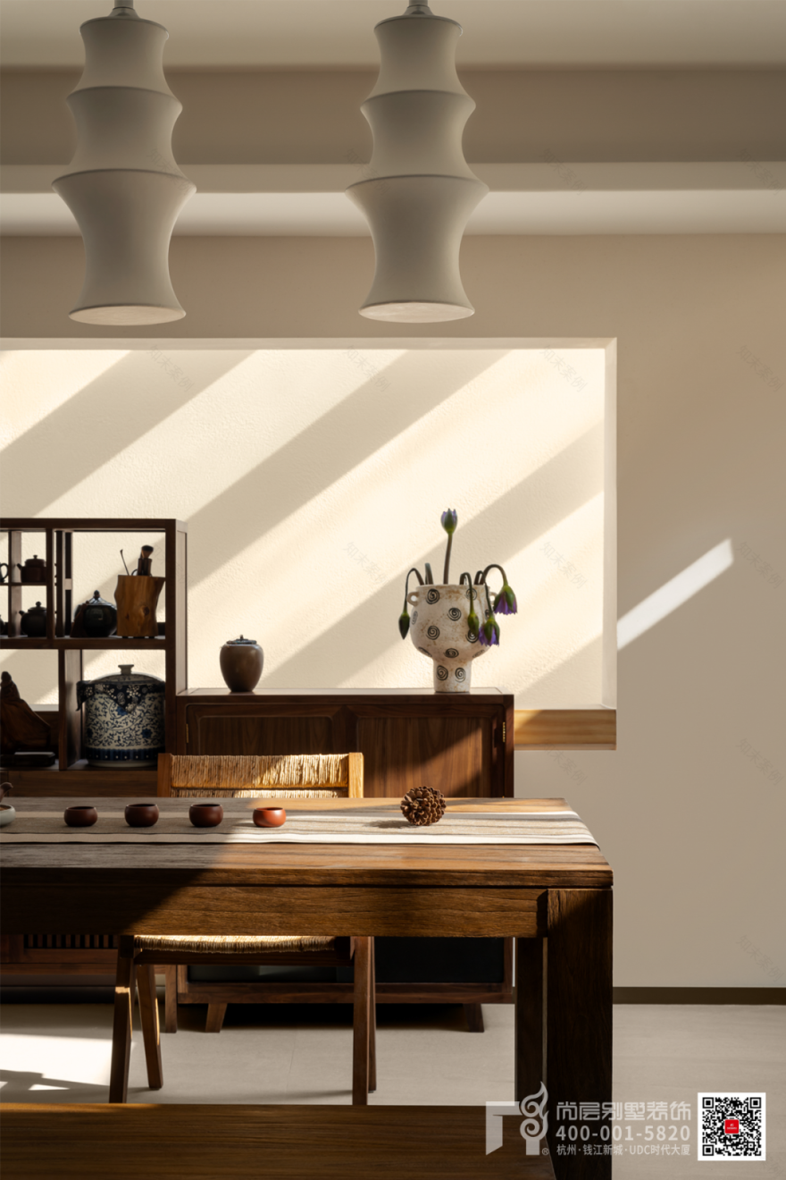 500㎡富春壹号院·木影流光·自然叙事的现代“剪影”别墅丨杭州尚层装饰-79