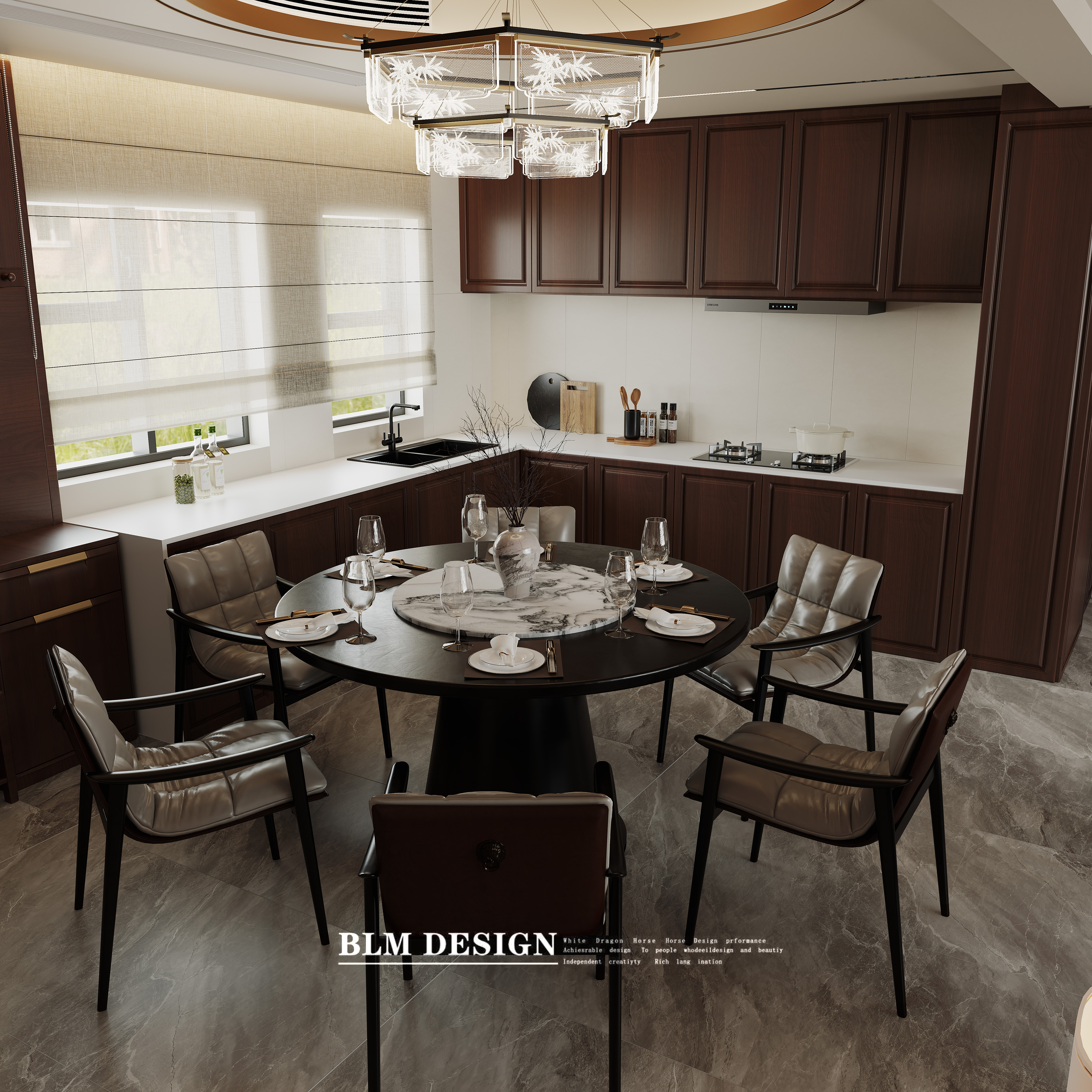 新中式装修案例效果图-0