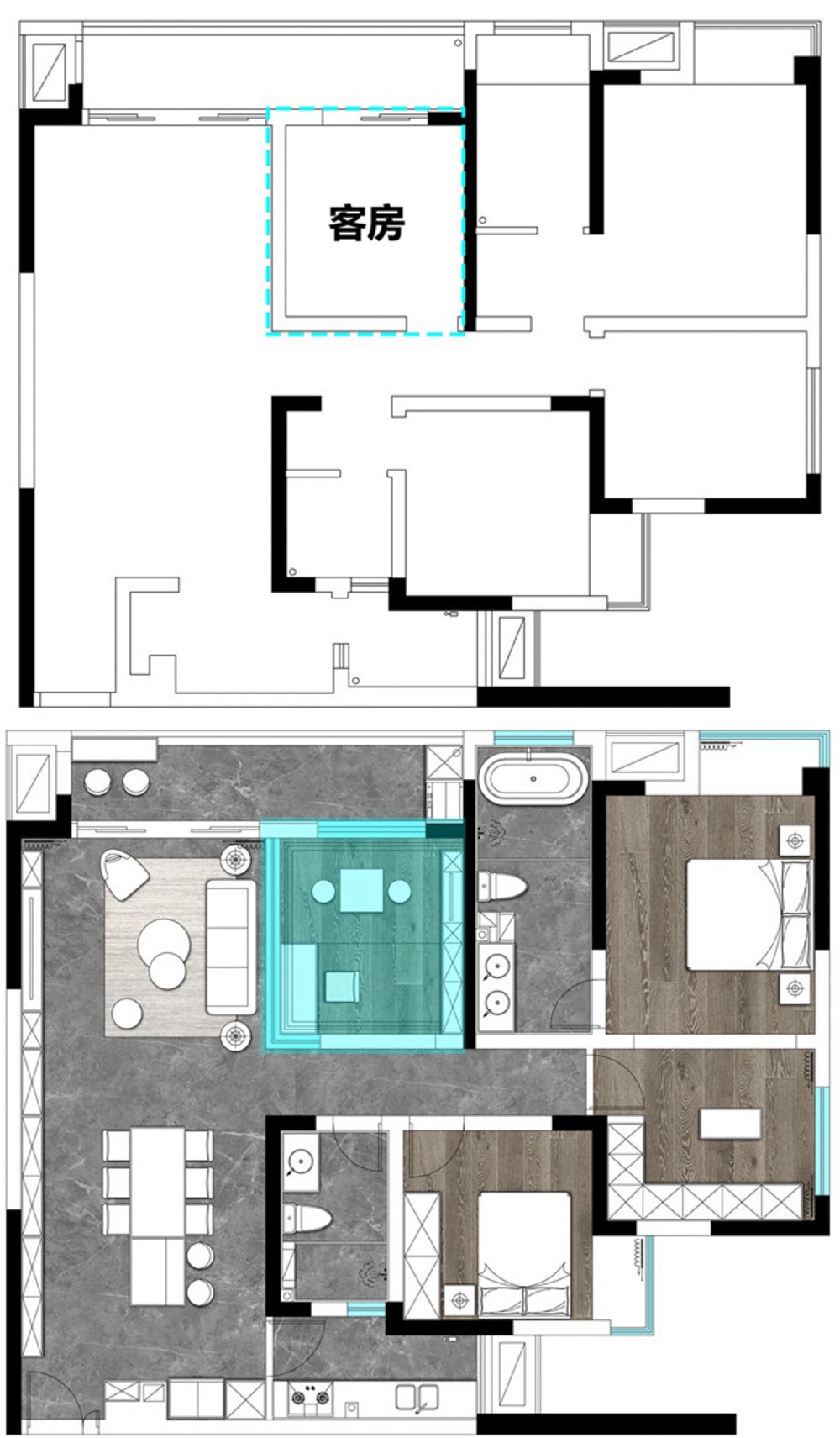 前卫海归的自由“乌托邦” · 重庆御江府现代风格装修案例丨中国重庆丨重庆俏业家装饰-21