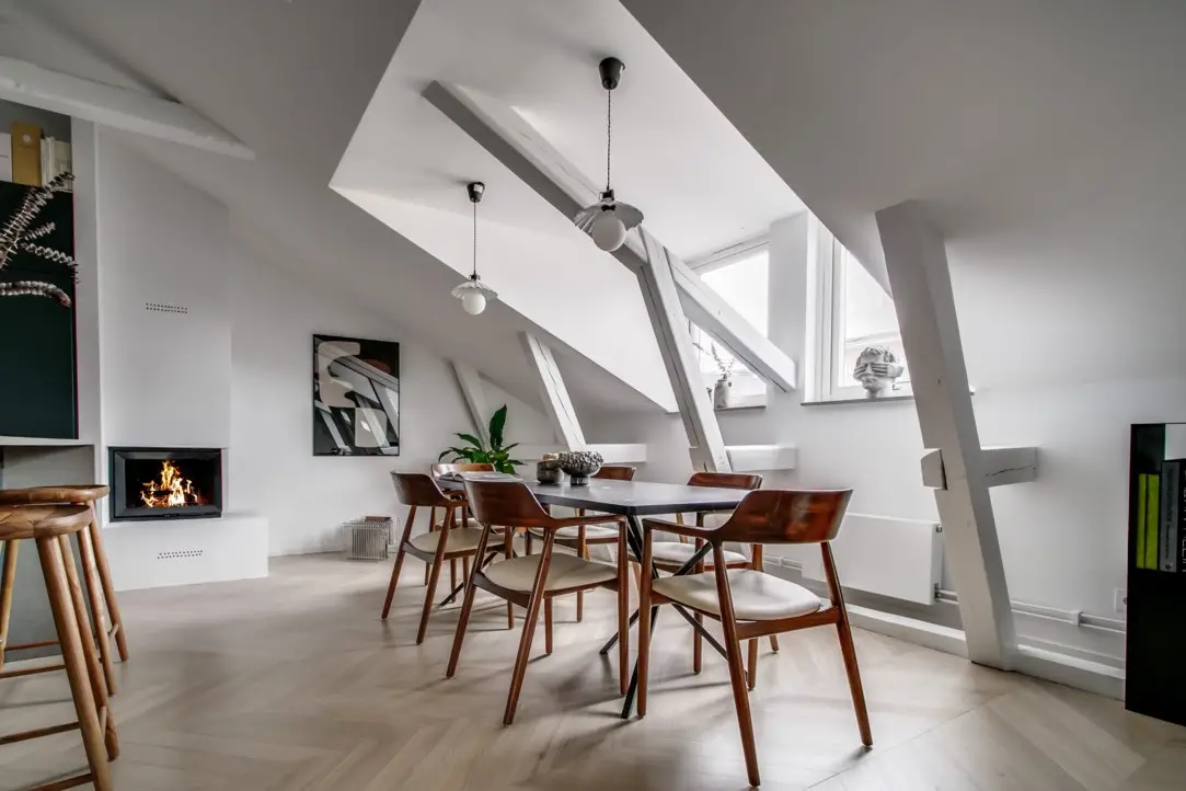 斯德哥尔摩独特 75m2 公寓，古老建筑中的现代温馨家园-8