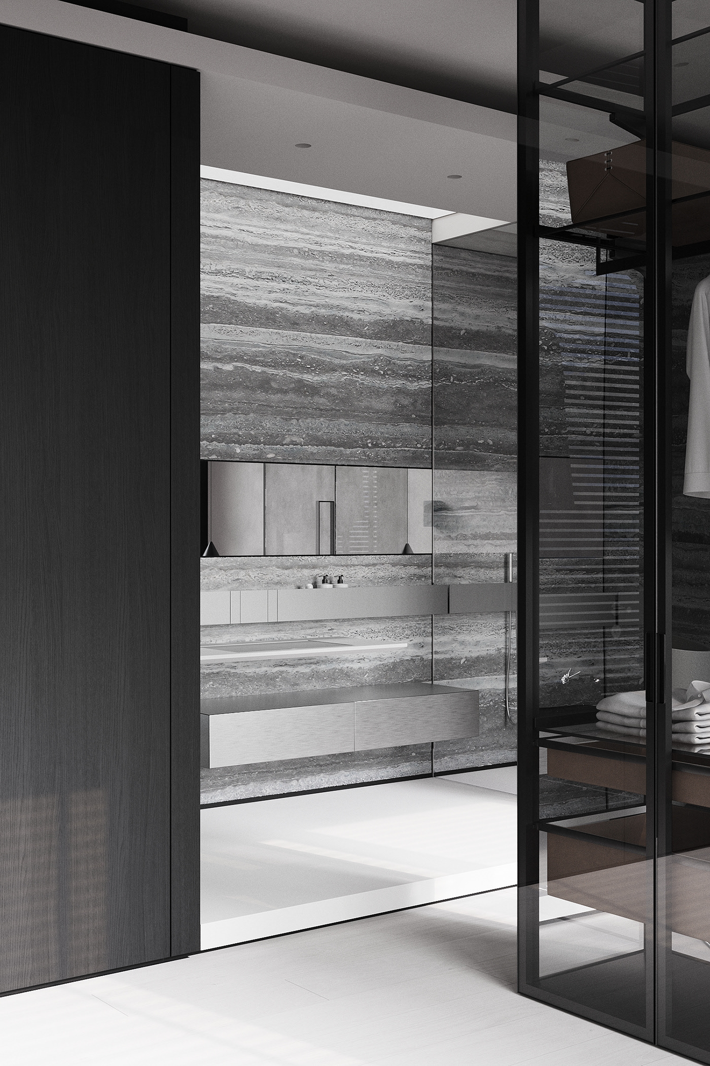 黑灰调子，极致简约空间！-23