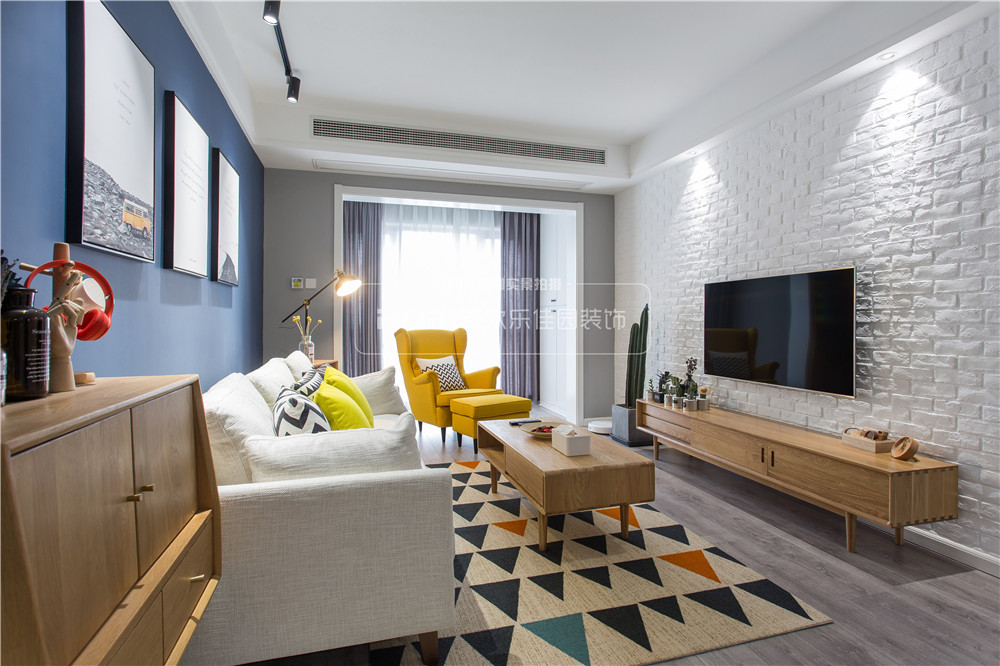 北欧风情的神秘孔雀蓝 | 成都时光俊园 2 室 2 厅 1 卫 1 厨案例解析-27