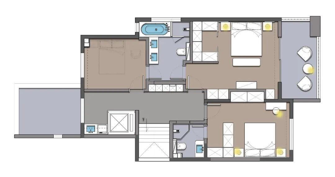 御河上院现代下叠别墅设计丨中国西安丨青马别墅设计-53