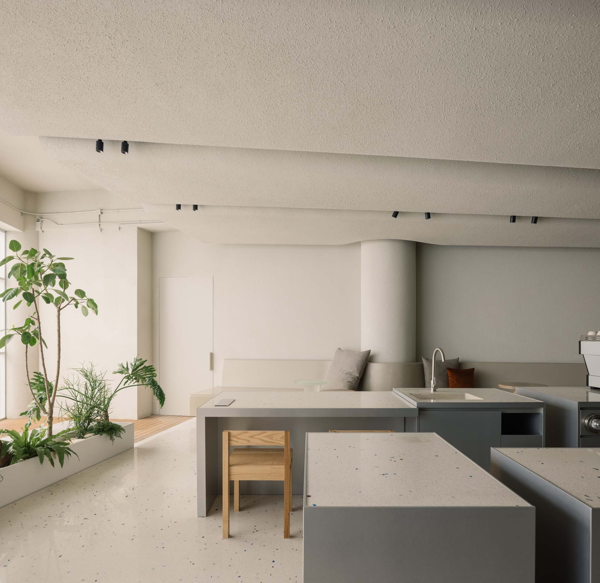 鱼缸咖啡馆，办公一体机丨中国南京-13