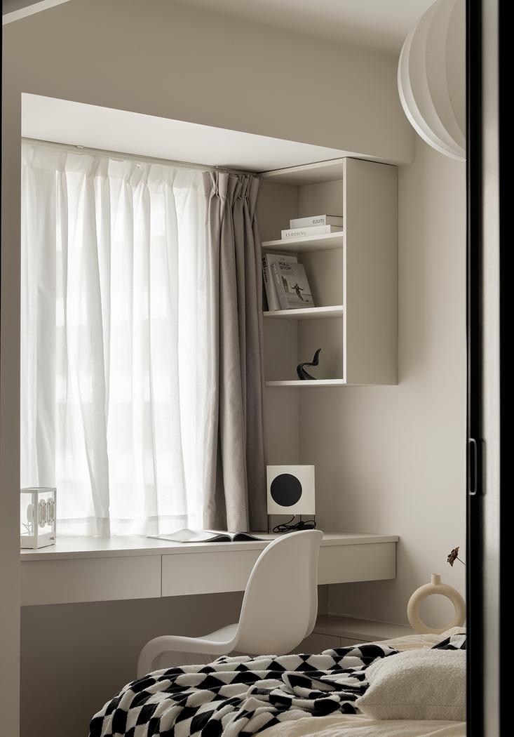 独居女生的奶油色单身公寓-42