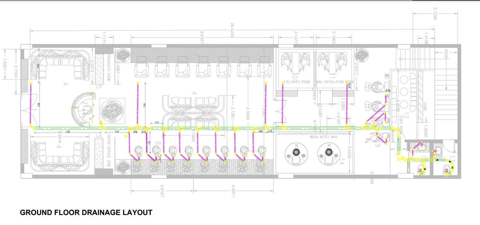 shop drawing for BEAUTY SALON-21