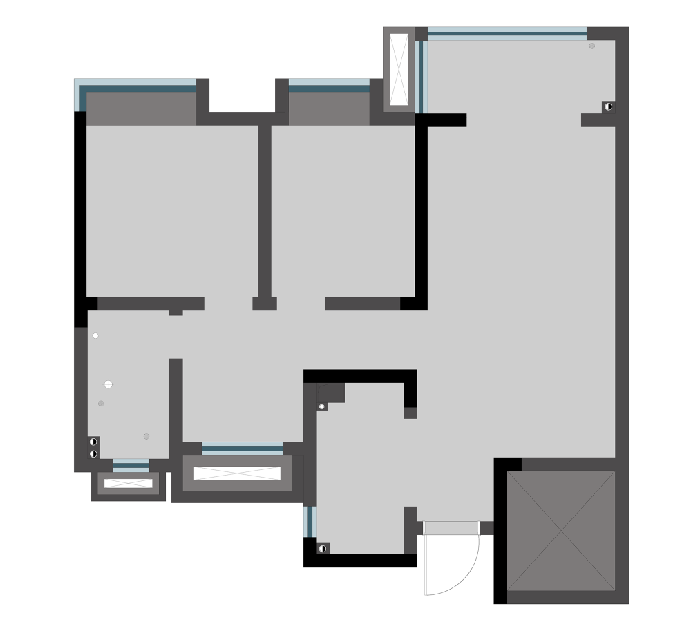 自然主义北宸紫郡 · 80㎡温馨喵星人工作室-1