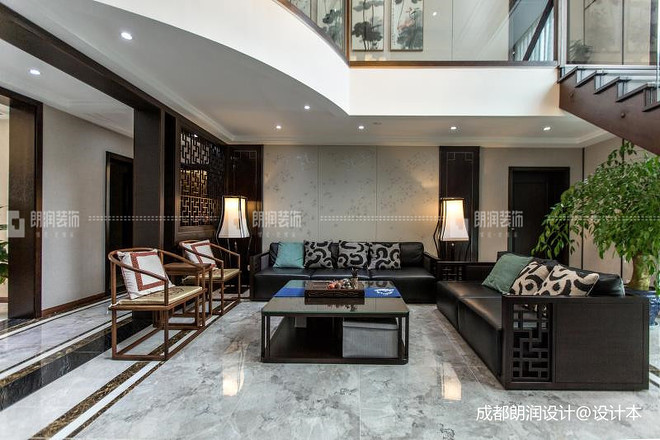 成都朗润·友谊花园新中式装修案例丨林丽星（成都朗润装饰公司出品）-16