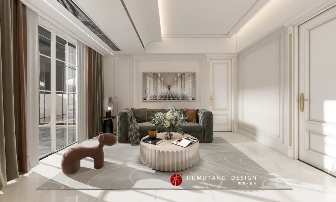 宏天广场复式法式轻奢设计丨中国潮州丨潮州市九木堂装饰设计有限公司-19