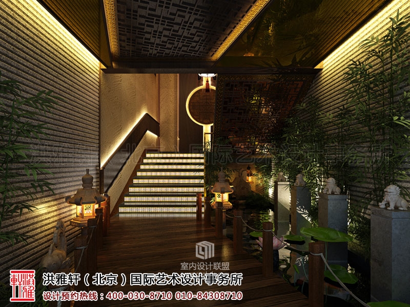 盐城尚源茶府新中式装修案例 高端精致古韵芳华-9