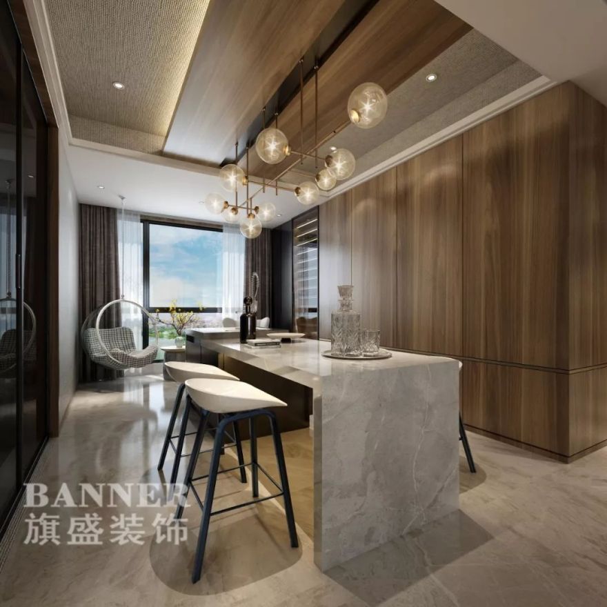 段峰打造 490㎡现代私宅,观景房的慢生活美学-21