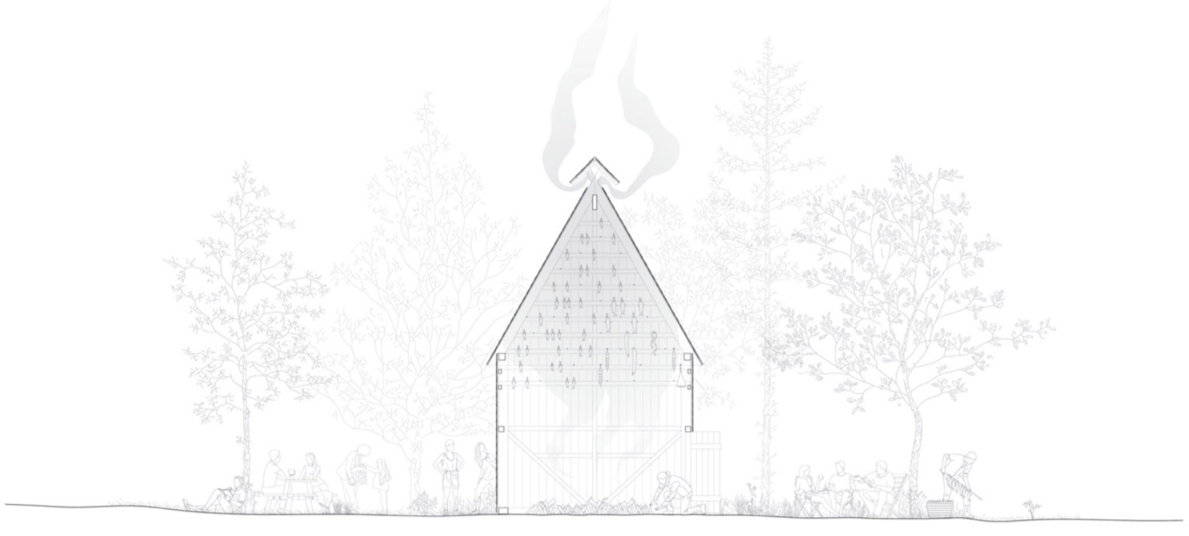 与绿岛居民共创的“烟熏屋”临时装置丨加拿大丨Atelier Pierre Thibault-114