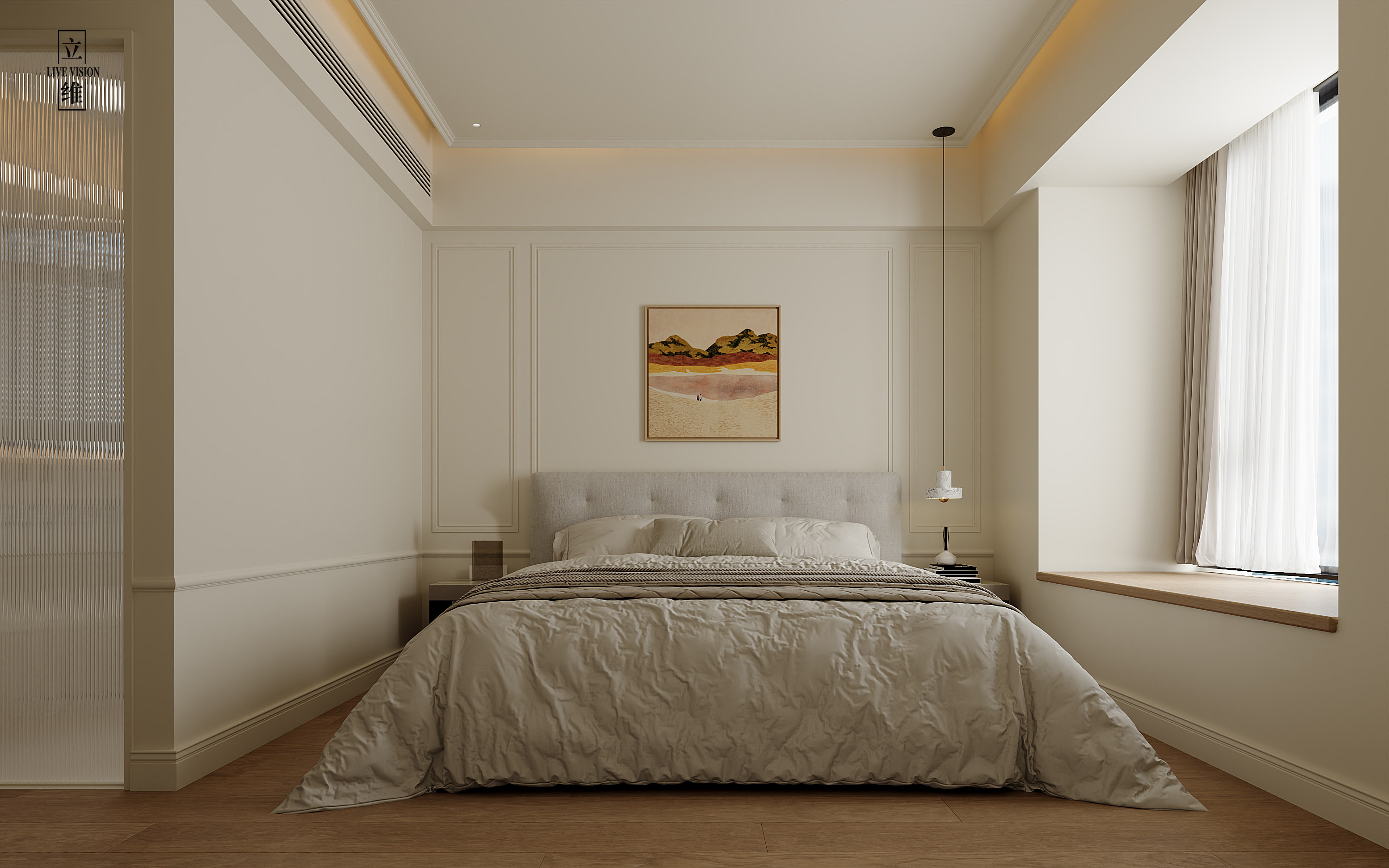 近期渲染 现代奶油风-19