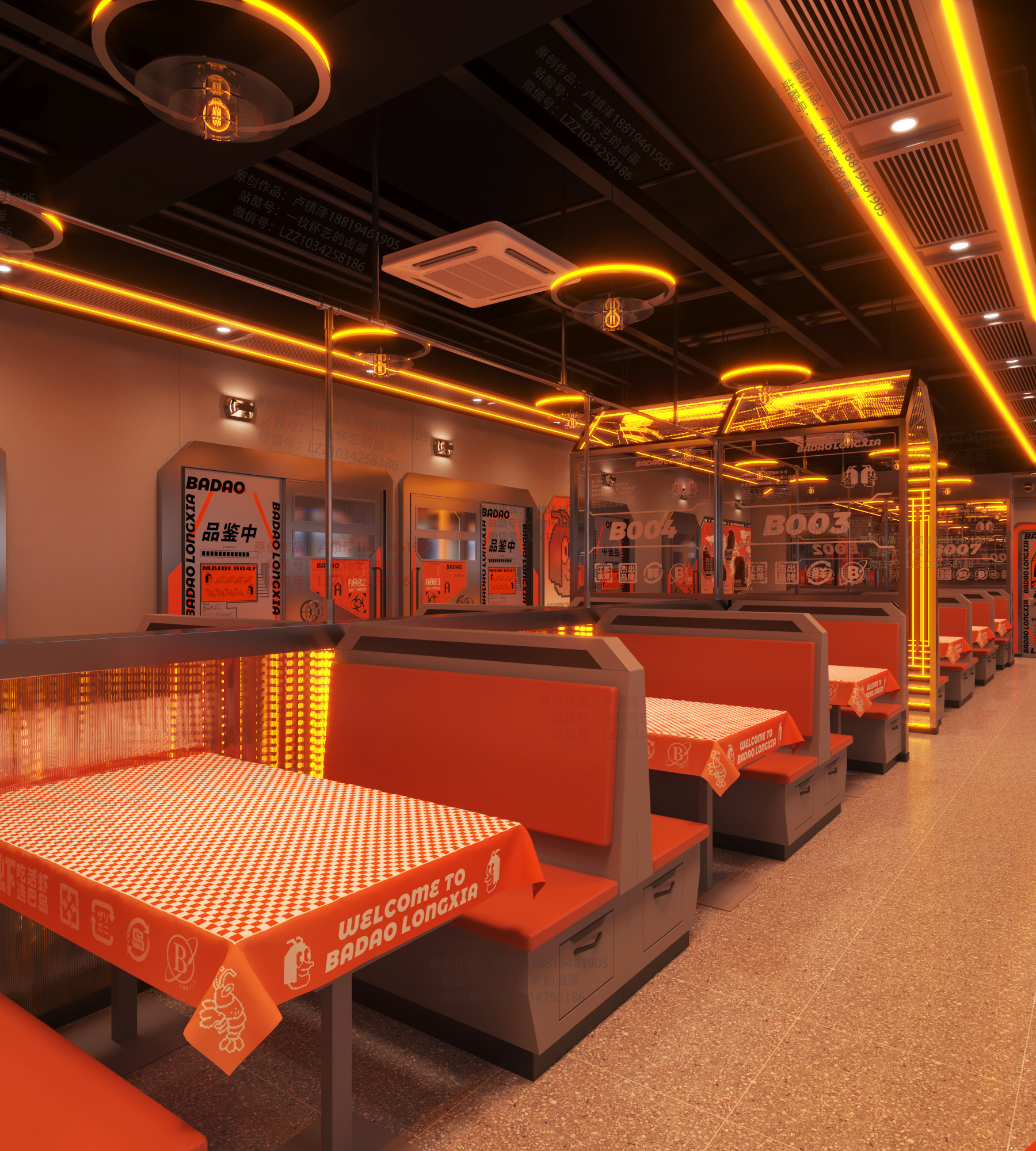 餐饮品牌店面设计·巴岛龙虾丨中国惠州丨卢镇泽,容俊杰,潘秋萍,陈星璋-32