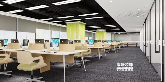 康盛装饰┃1500㎡极简办公空间本•色，打造科技与艺术的人文价值-96